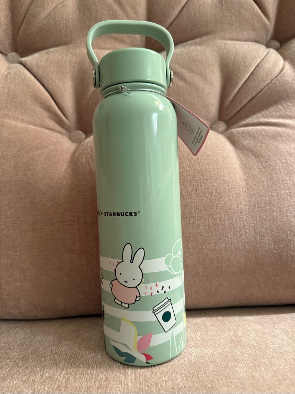 💚Starbucks x Miffy Mint Green Stainless Water Bottle 2 oz Limited Edition NWT